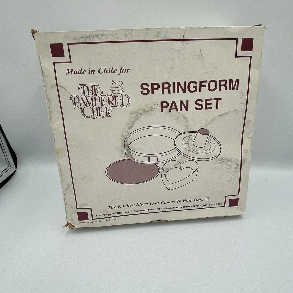 Pampered Chef Spring Form Cake‎ Pampered 1540 Round Heart Vintage 1994 Baking